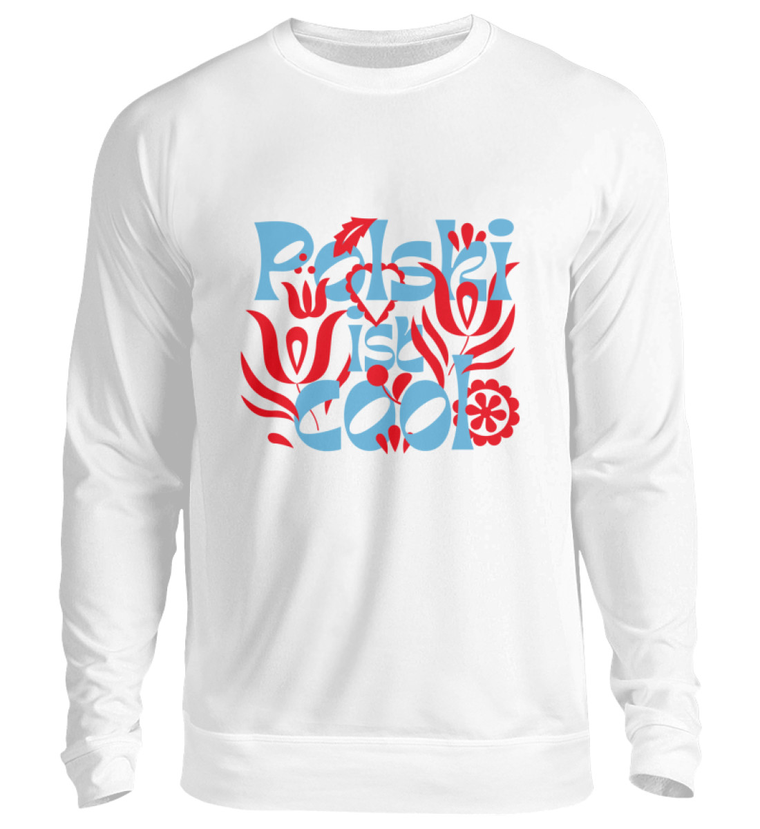 Sweater "Floral Blsu" - Unisex Pullover-6867