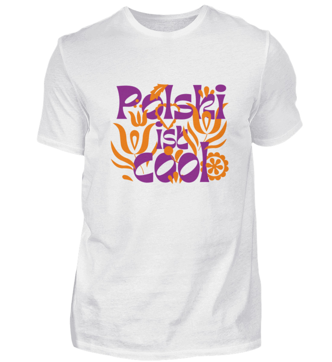 Shirt "Floral lila/orange" - Herren Premiumshirt-3