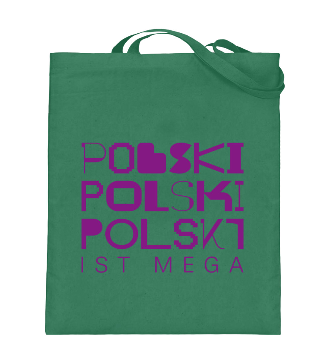 Beutel "Polski ist Mega" - Jutebeutel (mit langen Henkeln)-5741