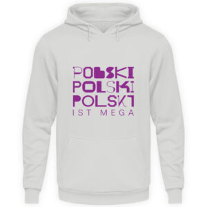 Hoodie "Polski ist Mega!" - Unisex Kapuzenpullover Hoodie-23