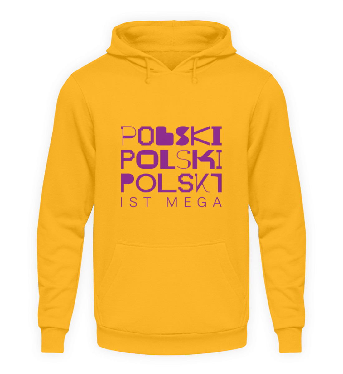 Hoodie "Polski ist Mega!" - Unisex Kapuzenpullover Hoodie-1774