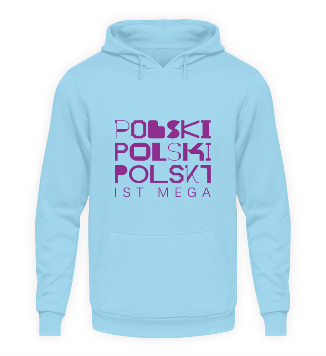 Hoodie "Polski ist Mega!" - Unisex Kapuzenpullover Hoodie-674