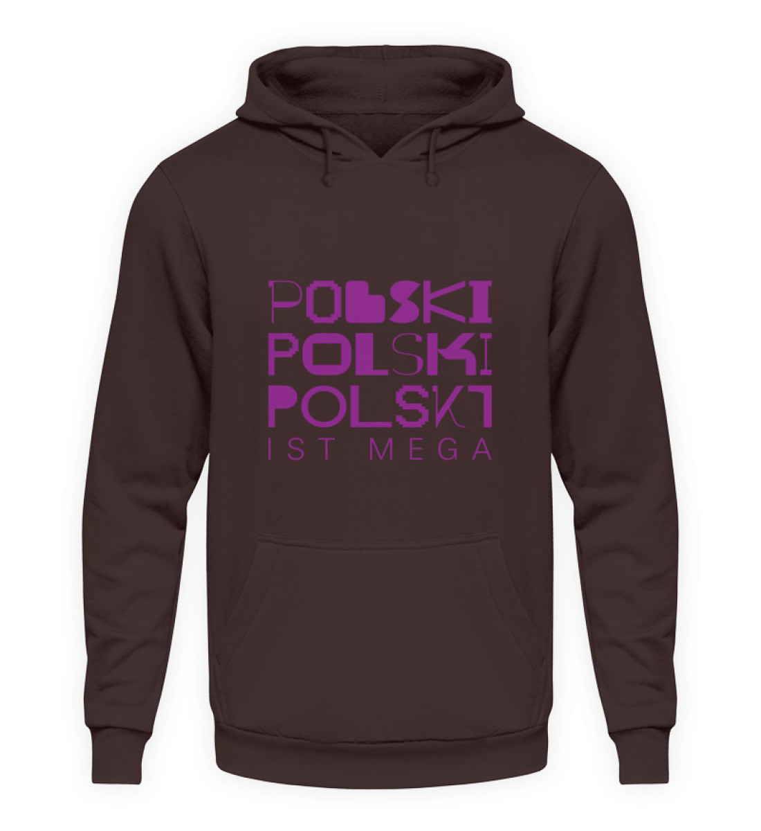 Hoodie "Polski ist Mega!" - Unisex Kapuzenpullover Hoodie-1604