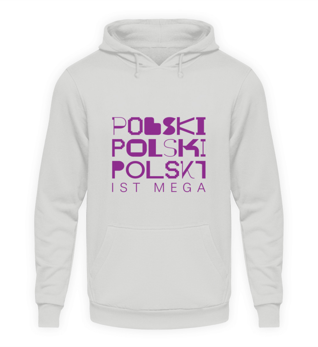 Hoodie "Polski ist Mega!" - Unisex Kapuzenpullover Hoodie-23