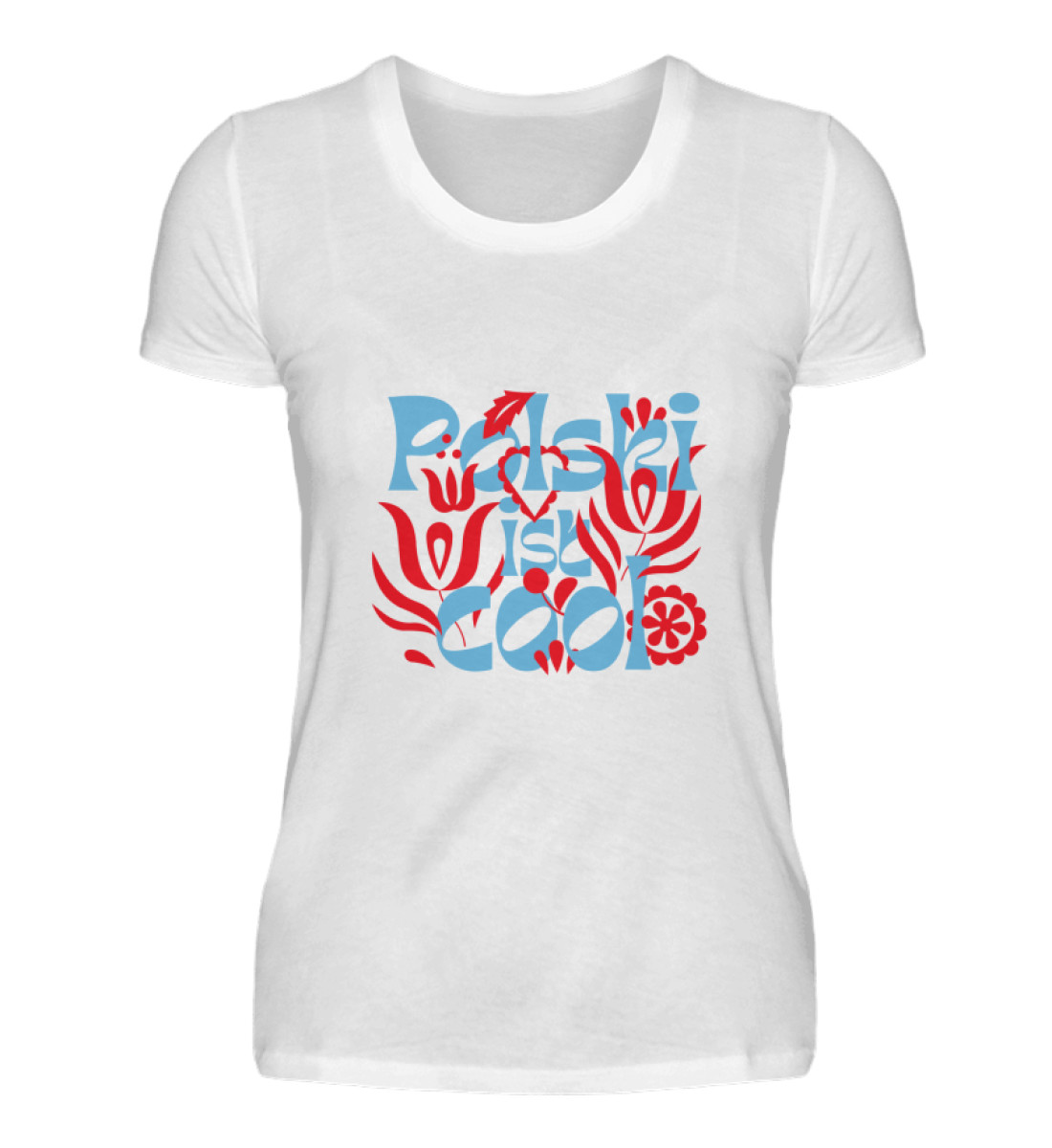 Frauen-Shirt "Floral Blau" - Damen Premiumshirt-3