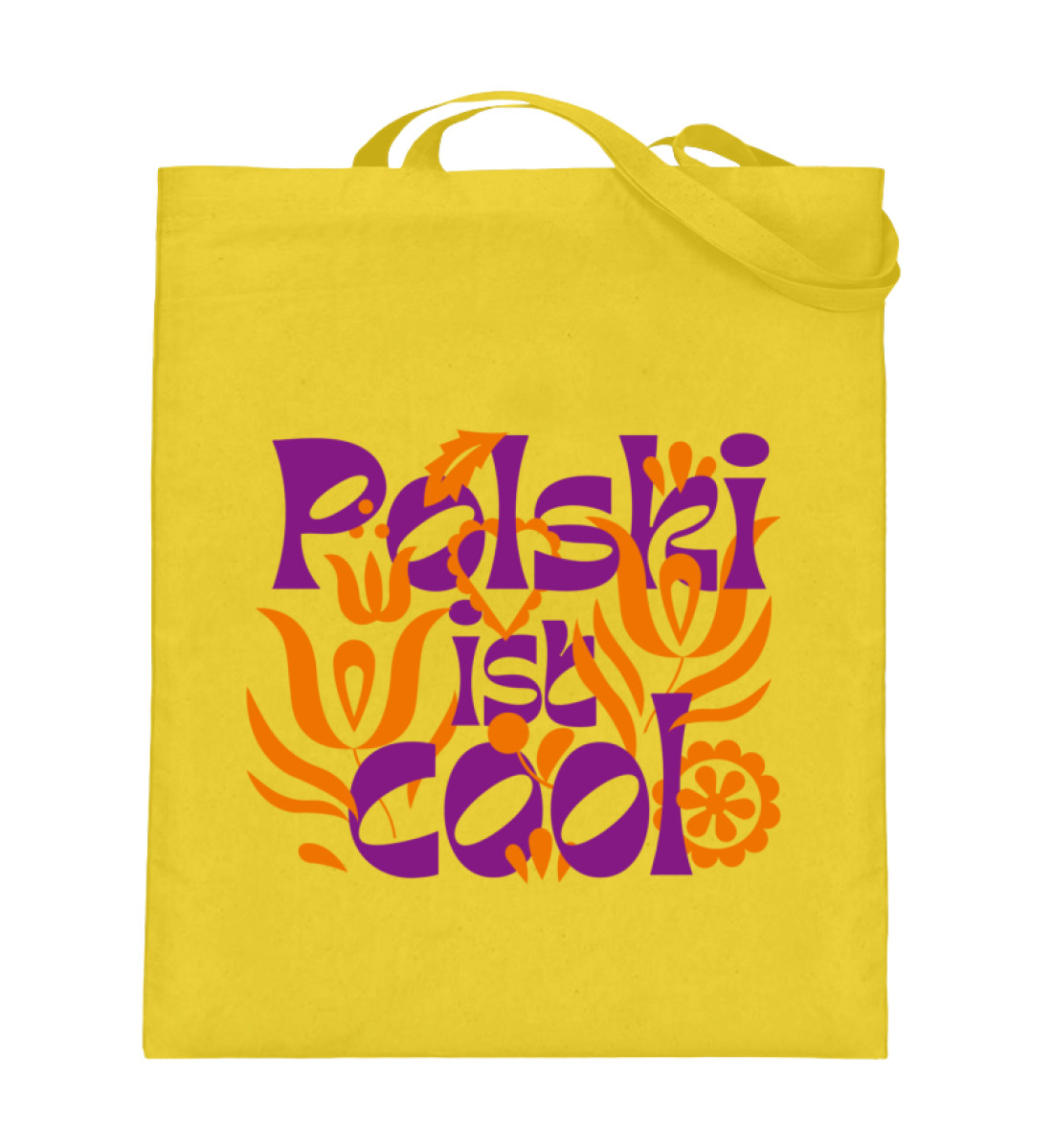 Beutel "Floral lila/orange" - Jutebeutel (mit langen Henkeln)-5766