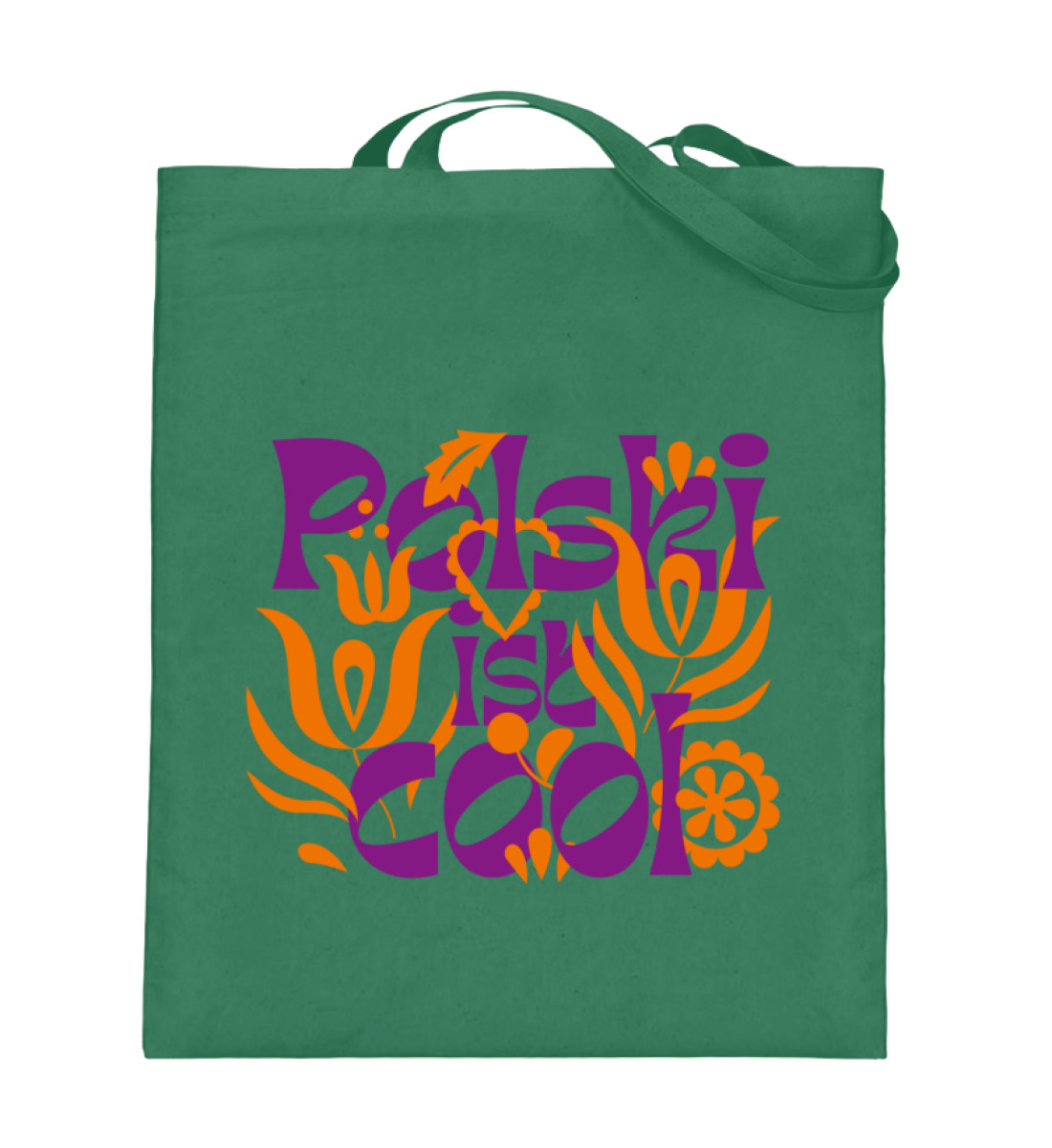 Beutel "Floral lila/orange" - Jutebeutel (mit langen Henkeln)-5741