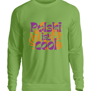 Sweater "Floral lila/orange" - Unisex Pullover-1646