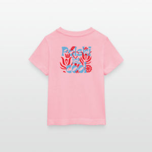 Baby Organic T-Shirt "Polski ist cool" Floral blau/rot